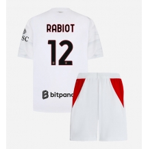 AC Milan Adrien Rabiot #12 Replika Bortatröja Barn 2026-27 Kortärmad (+ byxor)