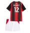 AC Milan Adrien Rabiot #12 Replika Hemmatröja Barn 2026-27 Kortärmad (+ byxor)