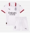 AC Milan Christian Pulisic #11 Replika Bortatröja Barn 2024-25 Kortärmad (+ byxor)