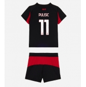 AC Milan Christian Pulisic #11 Replika Hemmatröja Barn 2025-26 Kortärmad (+ byxor)
