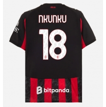 AC Milan Christopher Nkunku #18 Replika Hemmatröja 2025-26 Kortärmad