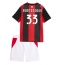 AC Milan Davide Bartesaghi #33 Replika Hemmatröja Barn 2026-27 Kortärmad (+ byxor)