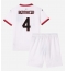 AC Milan Ismael Bennacer #4 Replika Bortatröja Barn 2024-25 Kortärmad (+ byxor)