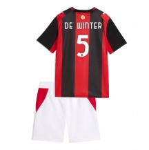 AC Milan Koni De Winter #5 Replika Hemmatröja Barn 2026-27 Kortärmad (+ byxor)