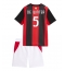 AC Milan Koni De Winter #5 Replika Hemmatröja Barn 2026-27 Kortärmad (+ byxor)