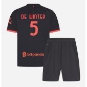 AC Milan Koni De Winter #5 Replika Tredjetröja Barn 2026-27 Kortärmad (+ byxor)