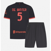 AC Milan Koni De Winter #5 Replika Tredjetröja Barn 2026-27 Kortärmad (+ byxor)