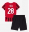 AC Milan Malick Thiaw #28 Replika Hemmatröja Barn 2024-25 Kortärmad (+ byxor)