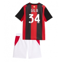 AC Milan Mario Gila #34 Replika Hemmatröja Barn 2026-27 Kortärmad (+ byxor)
