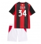 AC Milan Mario Gila #34 Replika Hemmatröja Barn 2026-27 Kortärmad (+ byxor)