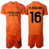 AC Milan Mike Maignan #16 Målvakt Replika Bortatröja Barn 2024-25 Kortärmad (+ byxor)