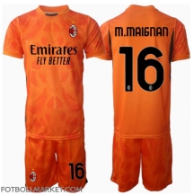 AC Milan Mike Maignan #16 Målvakt Replika Bortatröja Barn 2024-25 Kortärmad (+ byxor)
