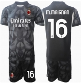AC Milan Mike Maignan #16 Målvakt Replika Hemmatröja Barn 2024-25 Kortärmad (+ byxor)