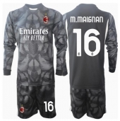AC Milan Mike Maignan #16 Målvakt Replika Hemmatröja Barn 2024-25 Långärmad (+ byxor)