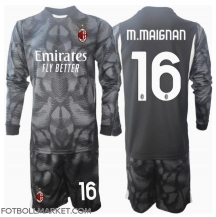 AC Milan Mike Maignan #16 Målvakt Replika Hemmatröja Barn 2024-25 Långärmad (+ byxor)
