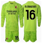 AC Milan Mike Maignan #16 Målvakt Replika Tredjetröja Barn 2024-25 Långärmad (+ byxor)