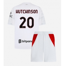 AC Milan Omari Hutchinson #20 Replika Bortatröja Barn 2026-27 Kortärmad (+ byxor)