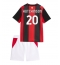 AC Milan Omari Hutchinson #20 Replika Hemmatröja Barn 2026-27 Kortärmad (+ byxor)