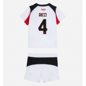 AC Milan Samuele Ricci #4 Replika Bortatröja Barn 2025-26 Kortärmad (+ byxor)