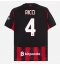 AC Milan Samuele Ricci #4 Replika Hemmatröja 2025-26 Kortärmad