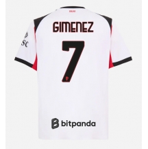 AC Milan Santiago Gimenez #7 Replika Bortatröja 2025-26 Kortärmad
