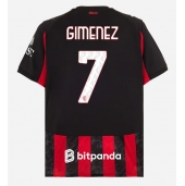 AC Milan Santiago Gimenez #7 Replika Hemmatröja 2025-26 Kortärmad