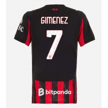 AC Milan Santiago Gimenez #7 Replika Hemmatröja Dam 2025-26 Kortärmad