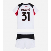 AC Milan Strahinja Pavlovic #31 Replika Bortatröja Barn 2025-26 Kortärmad (+ byxor)