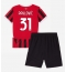 AC Milan Strahinja Pavlovic #31 Replika Hemmatröja Barn 2024-25 Kortärmad (+ byxor)