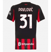 AC Milan Strahinja Pavlovic #31 Replika Hemmatröja Dam 2025-26 Kortärmad