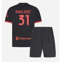AC Milan Strahinja Pavlovic #31 Replika Tredjetröja Barn 2026-27 Kortärmad (+ byxor)
