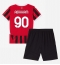 AC Milan Tammy Abraham #90 Replika Hemmatröja Barn 2024-25 Kortärmad (+ byxor)