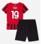 AC Milan Theo Hernandez #19 Replika Hemmatröja Barn 2024-25 Kortärmad (+ byxor)