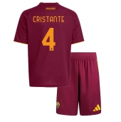 AS Roma Bryan Cristante #4 Replika Hemmatröja Barn 2025-26 Kortärmad (+ byxor)