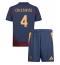 AS Roma Bryan Cristante #4 Replika Tredjetröja Barn 2024-25 Kortärmad (+ byxor)