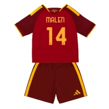 AS Roma Donyell Malen #14 Replika Hemmatröja Barn 2026-27 Kortärmad (+ byxor)