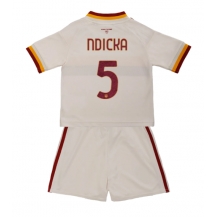 AS Roma Evan Ndicka #5 Replika Bortatröja Barn 2026-27 Kortärmad (+ byxor)
