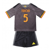 AS Roma Evan Ndicka #5 Replika Tredjetröja Barn 2026-27 Kortärmad (+ byxor)