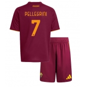 AS Roma Lorenzo Pellegrini #7 Replika Hemmatröja Barn 2025-26 Kortärmad (+ byxor)