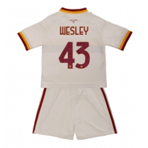 AS Roma Wesley Franca #43 Replika Bortatröja Barn 2026-27 Kortärmad (+ byxor)
