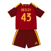 AS Roma Wesley Franca #43 Replika Hemmatröja Barn 2026-27 Kortärmad (+ byxor)