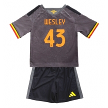 AS Roma Wesley Franca #43 Replika Tredjetröja Barn 2026-27 Kortärmad (+ byxor)