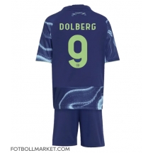 Ajax Kasper Dolberg #9 Replika Bortatröja Barn 2025-26 Kortärmad (+ byxor)