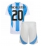 Argentina Alexis Mac Allister #20 Replika Hemmatröja Barn Copa America 2024 Kortärmad (+ byxor)