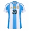 Argentina Alexis Mac Allister #20 Replika Hemmatröja Copa America 2024 Kortärmad