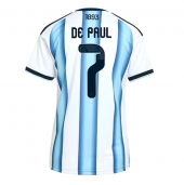 Argentina Rodrigo De Paul #7 Replika Hemmatröja Dam VM 2026 Kortärmad