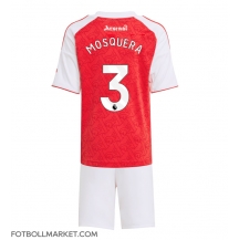 Arsenal Cristhian Mosquera #3 Replika Hemmatröja Barn 2025-26 Kortärmad (+ byxor)
