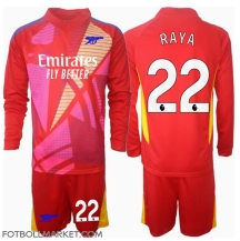 Arsenal David Raya #22 Målvakt Replika Bortatröja Barn 2024-25 Långärmad (+ byxor)