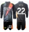 Arsenal David Raya #22 Målvakt Replika Tredjetröja Barn 2024-25 Långärmad (+ byxor)