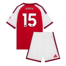 Arsenal Ezri Konsa #15 Replika Hemmatröja Barn 2026-27 Kortärmad (+ byxor)